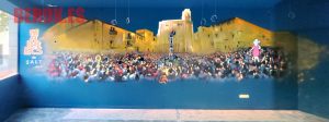 pintura mural marrecs salt girona castellers graffiti buffala